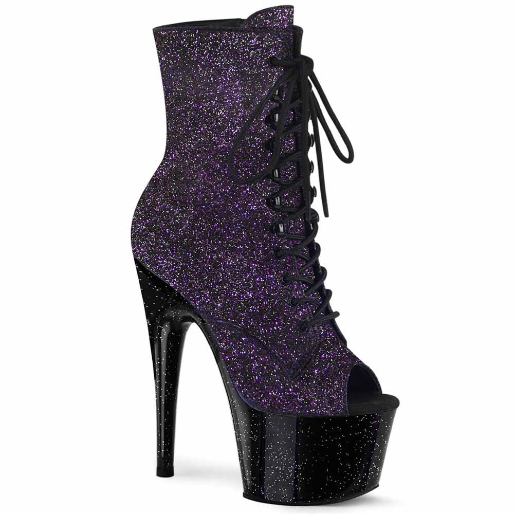 Pleaser - ADORE1021MG Bottes de plateforme, Pole dance chaussures - Chaussures de pole dance - Violet/Noir Product image